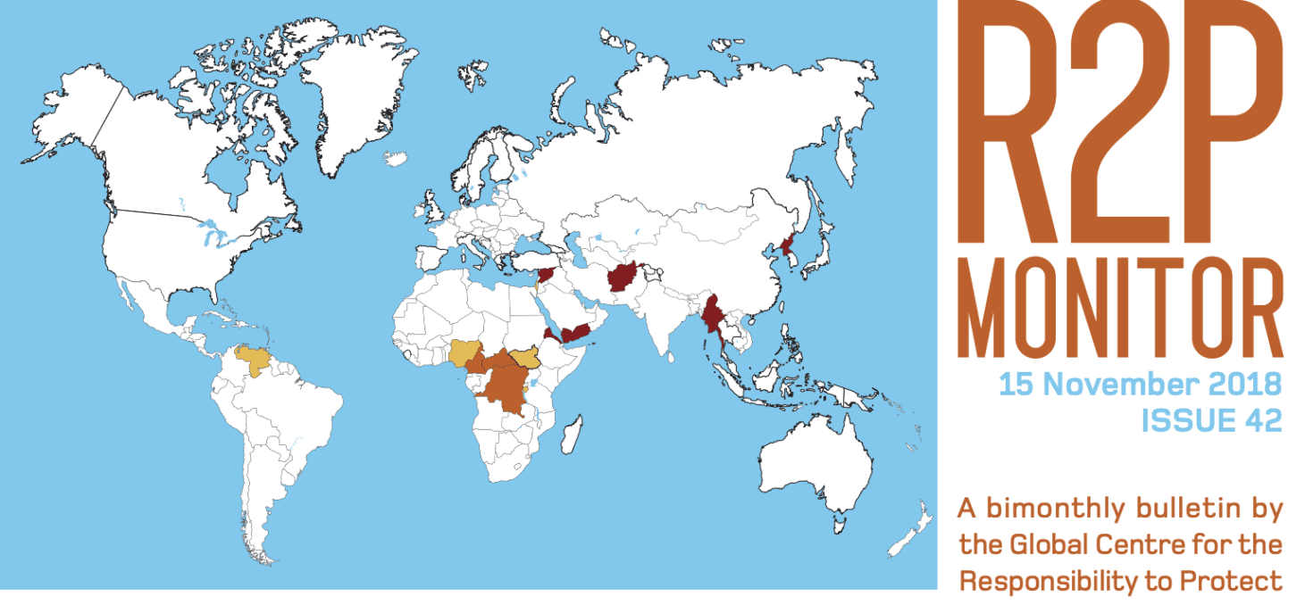 R2P Monitor, Issue 42, 15 November 2018