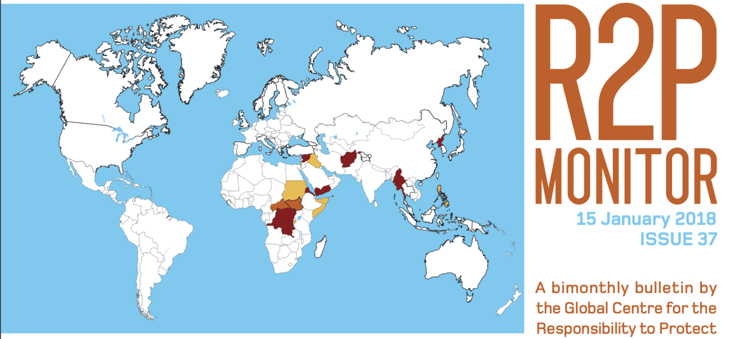 R2P Monitor, Issue 37, 15 January 2018