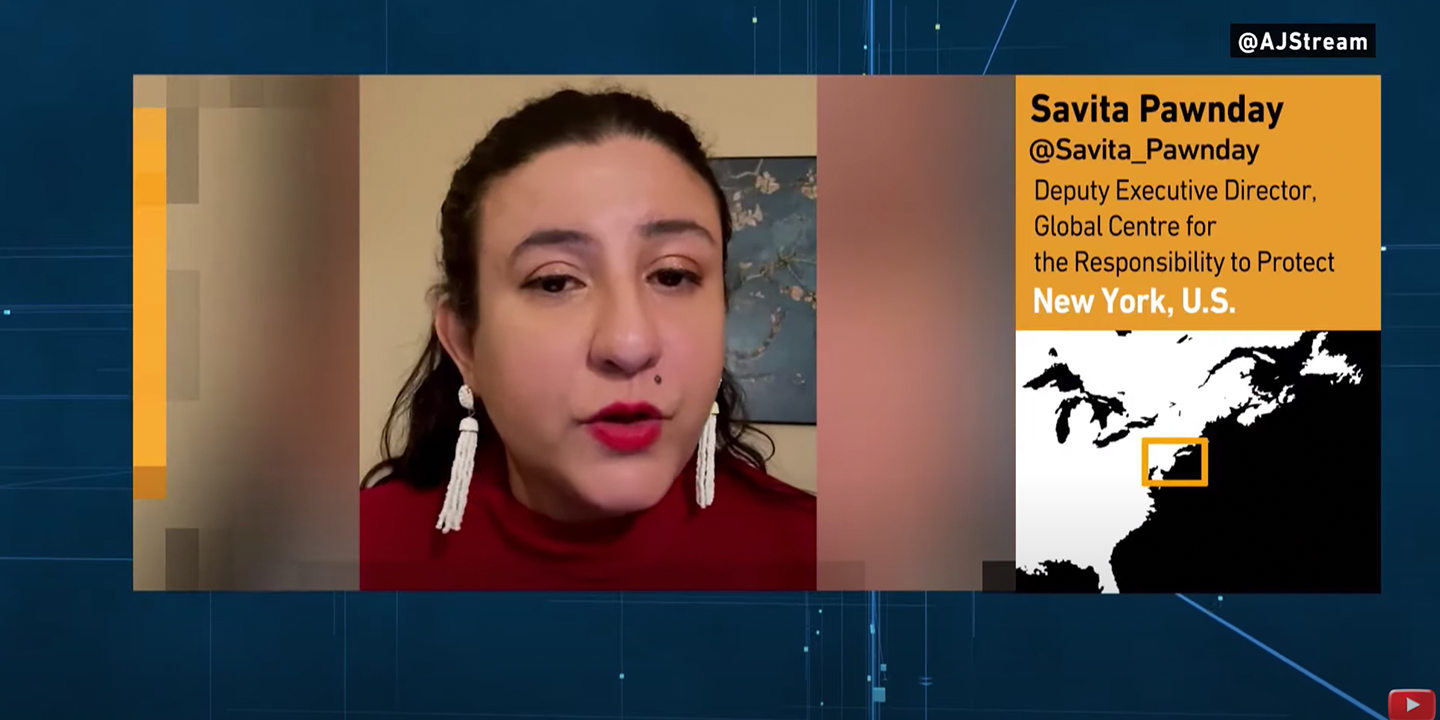 Savita Pawnday speaks on the situation in Tigray, Ethiopia on Al Jazeera Stream