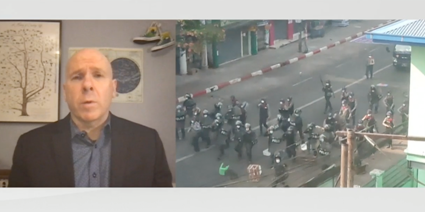 Dr. Simon Adams interviewed on violence against peaceful protestors in Myanmar on BBC World News