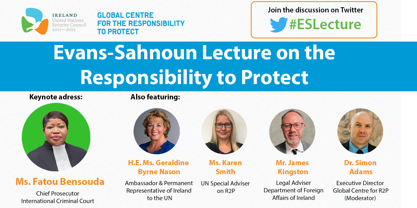 Evans-Sahnoun lecture on the Responsibility to Protect, 2021