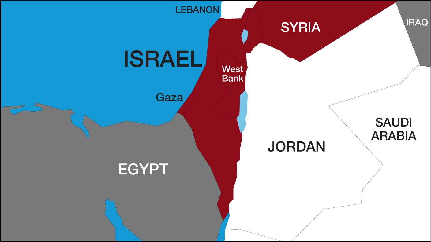 In world map palestine When was