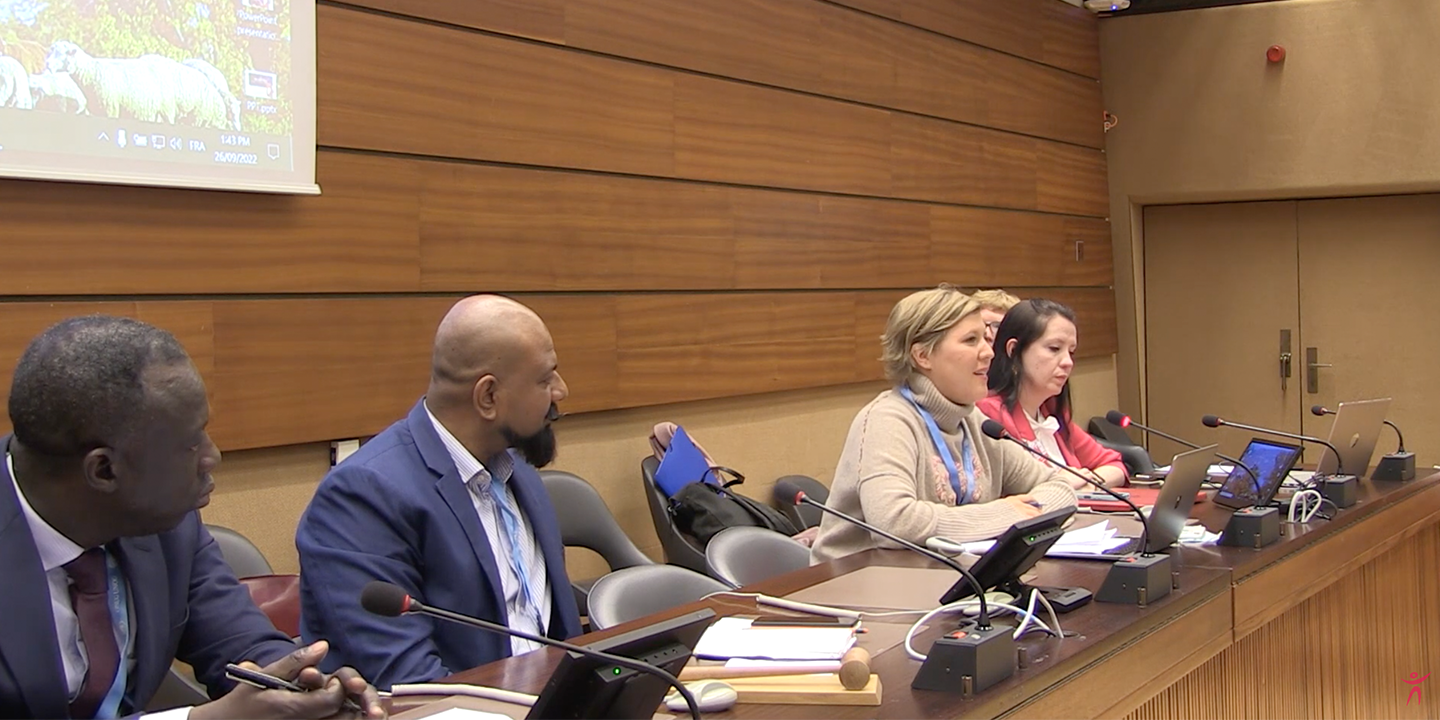 Elisabeth Pramendorfer speaks on a panel regarding the key role of UN Human Rights Council mechanisms in Venezuela