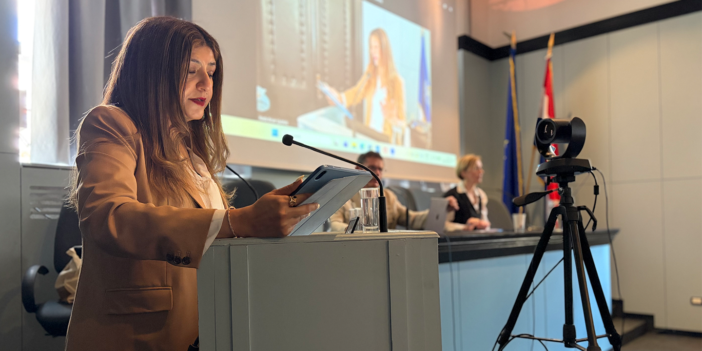 Executive Director Savita Pawnday delivers the Eminent Person Lecture at the Inter University Centre Dubrovnik’s course on Atrocity Crimes Prevention and Human Rights
